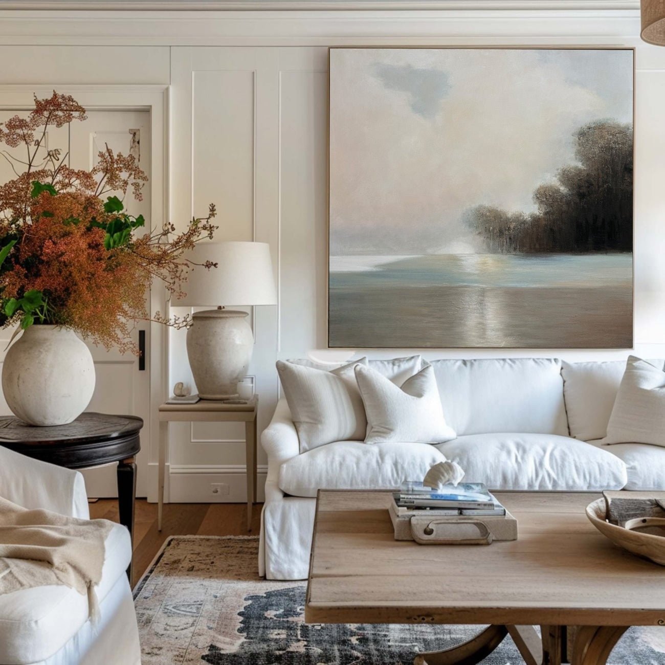 Wabi - Sabi Abstract Landscape Painting CY0006 - Viral Wall Art